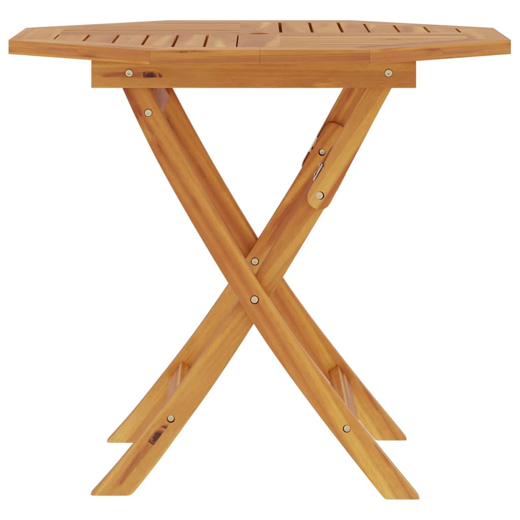 47418 vidaXL Folding Garden Table 85x85x76 cm Solid Teak Wood