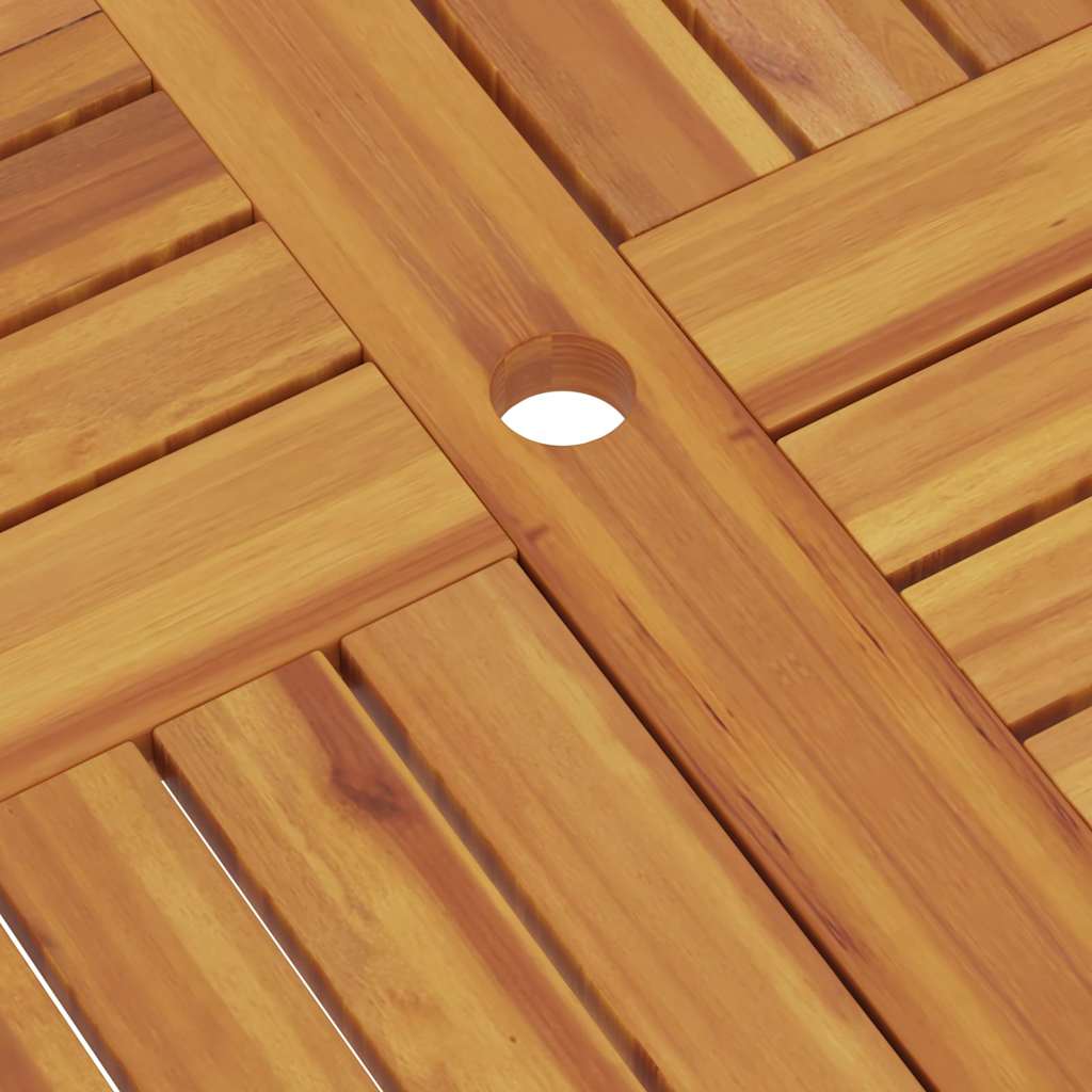 47418 vidaXL Folding Garden Table 85x85x76 cm Solid Teak Wood