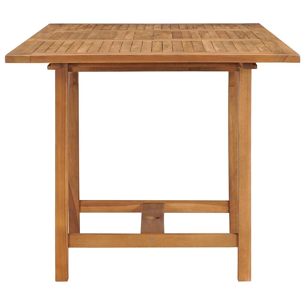 47420 vidaXL Extending Garden Table (110-160)x80x75cm Solid Teak Wood