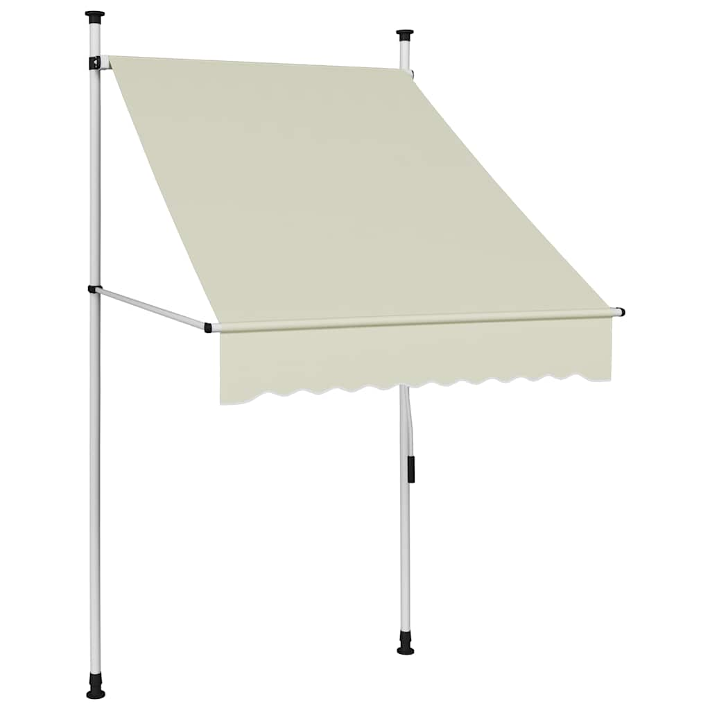 vidaXL Manual Retractable Awning 100 cm Cream