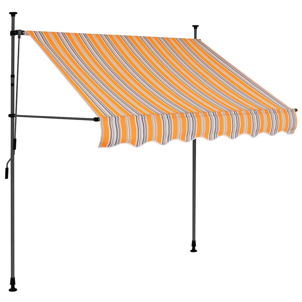 Retractable Awning | Yellow and Blue