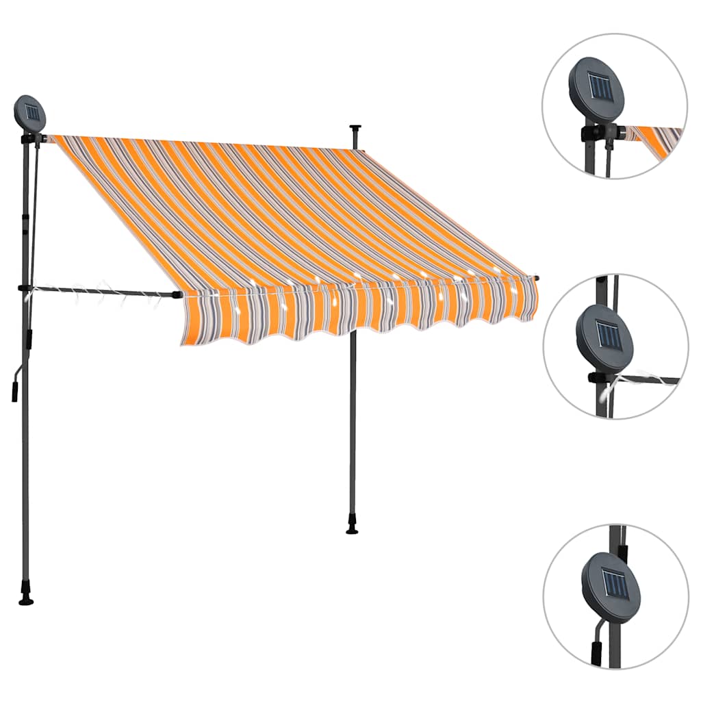 Retractable Awning | Yellow and Blue