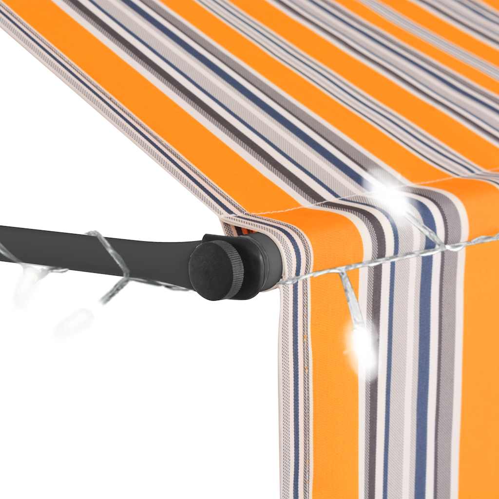 Retractable Awning | Yellow and Blue