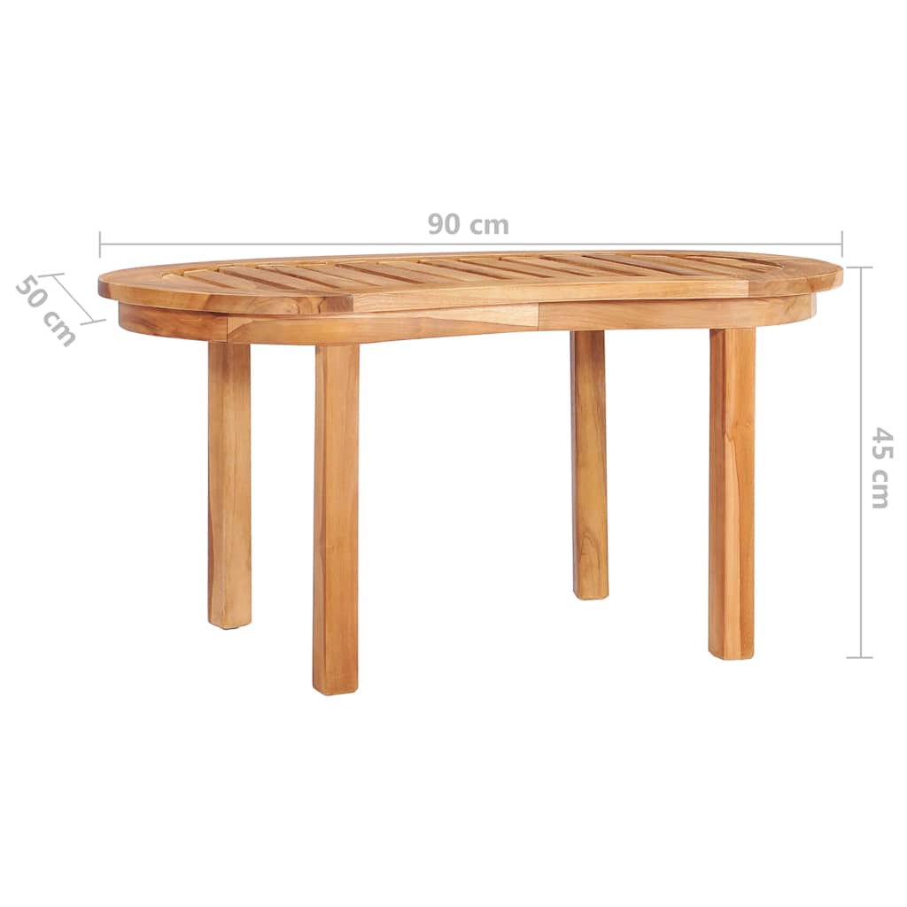 48027 vidaXL Coffee Table 90x50x45 cm Solid Teak Wood