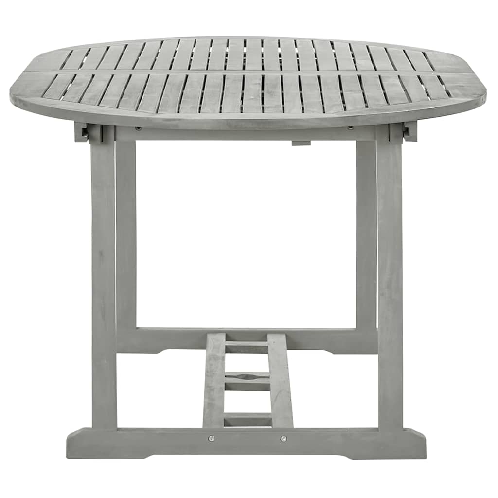 47277 vidaXL Garden Table Grey 200x100x75 cm Solid Acacia Wood