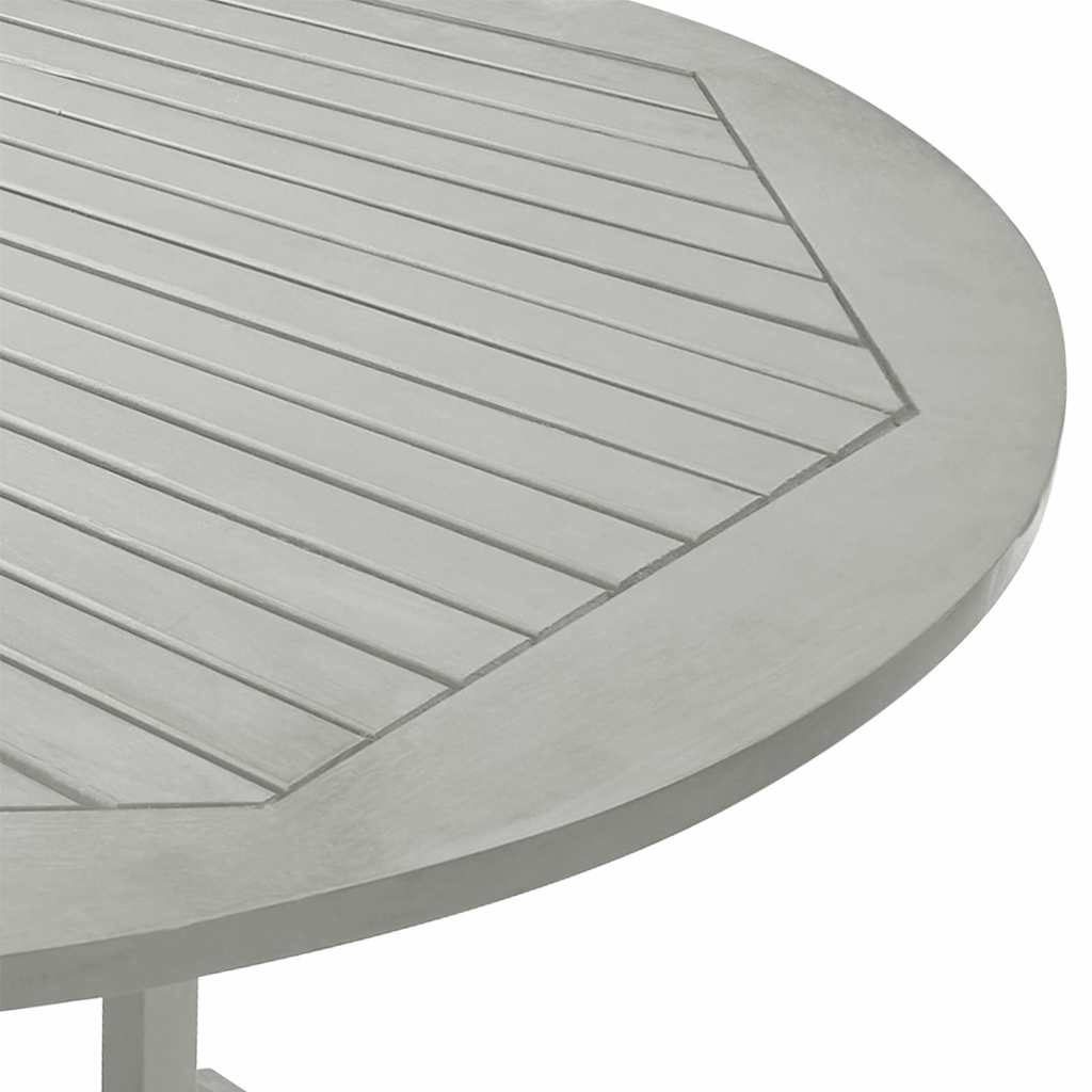 47277 vidaXL Garden Table Grey 200x100x75 cm Solid Acacia Wood