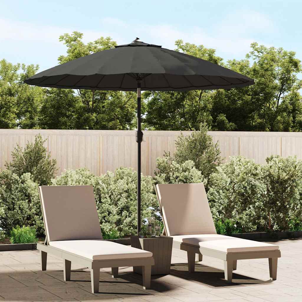 Garden Parasol with Aluminium Pole 250 cm Anthracite