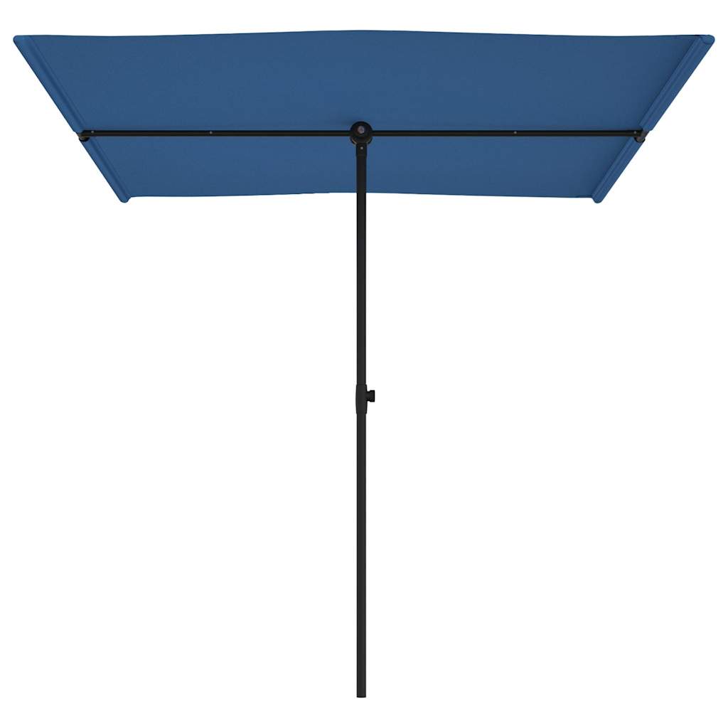Garden Parasol | Azure Blue | Aluminium, Polyester | 2x1.5 meters