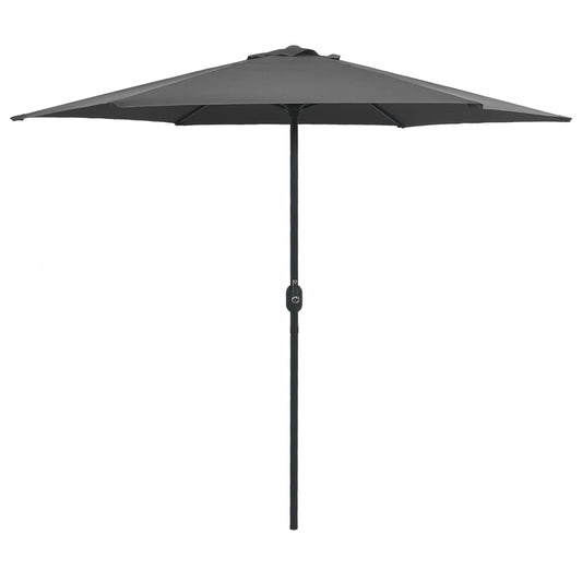 vidaXL Garden Parasol with Aluminium Pole 270x246 cm Anthracite