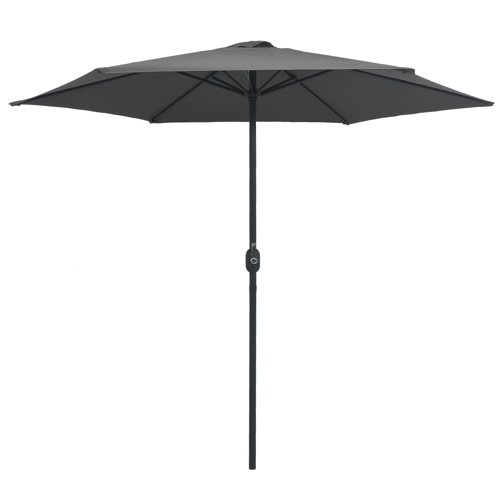 vidaXL Garden Parasol with Aluminium Pole 270x246 cm Anthracite