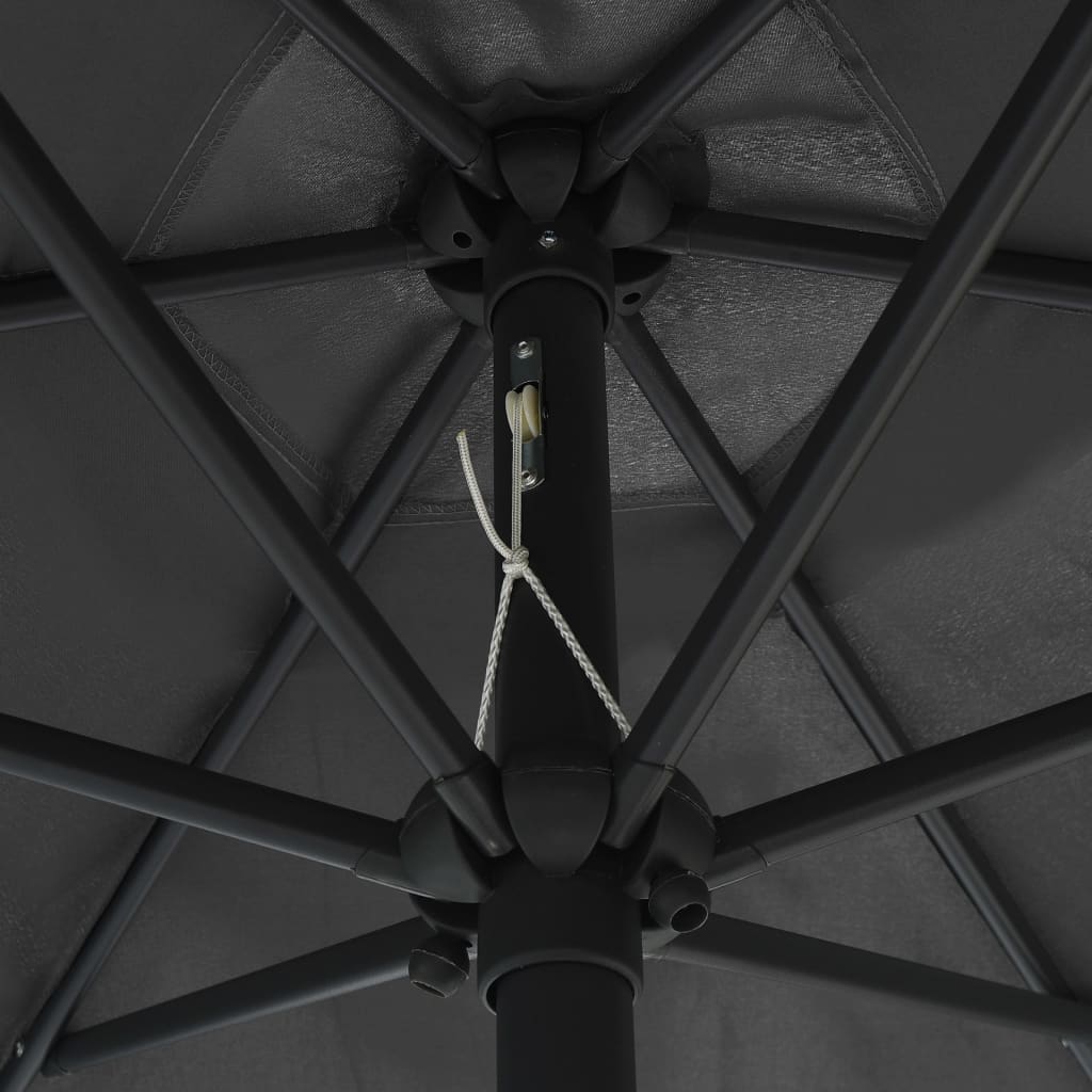 Garden Parasol | Anthracite | Polyester fabric, aluminium pole