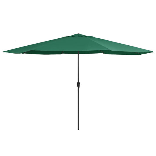 Garden Parasol with Metal Pole 390 cm Green