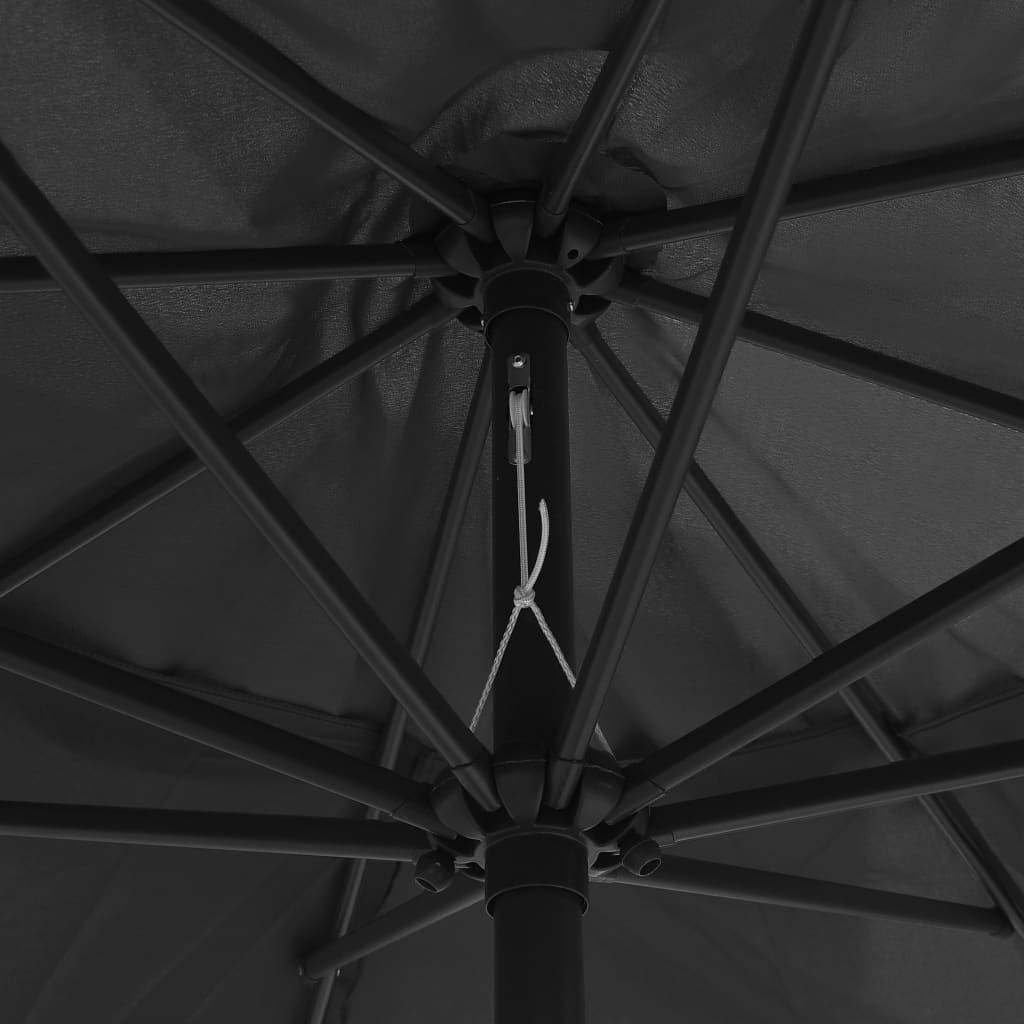 Garden Parasol | Anthracite | Polyester, Metal | Large | Tiltable