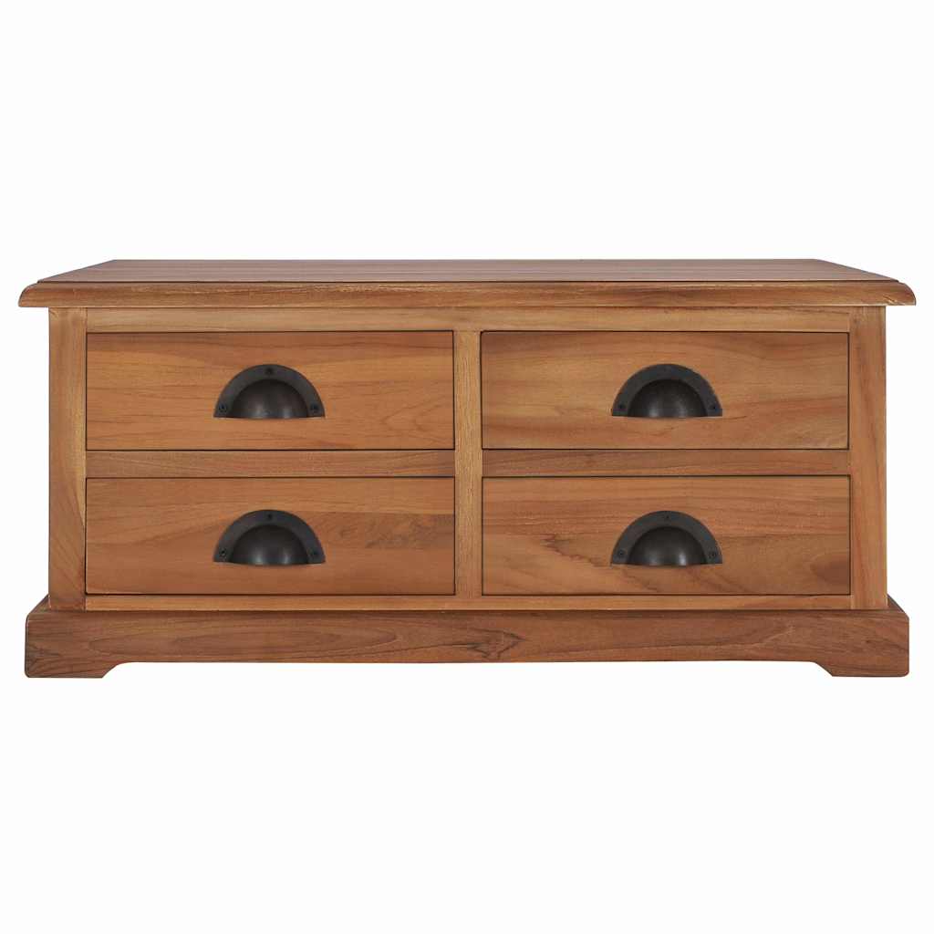 286274 vidaXL Coffee Table 68x68x30 cm Solid Teak Wood