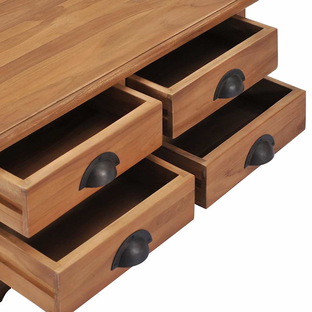 286274 vidaXL Coffee Table 68x68x30 cm Solid Teak Wood