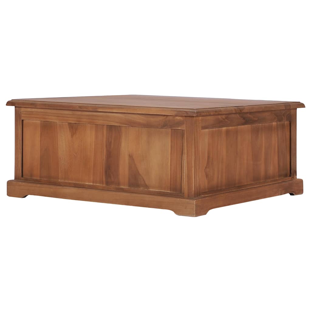 286274 vidaXL Coffee Table 68x68x30 cm Solid Teak Wood