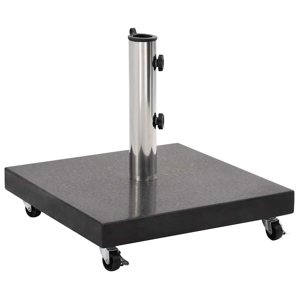Parasol Base | Black | Granite, Stainless Steel | Medium