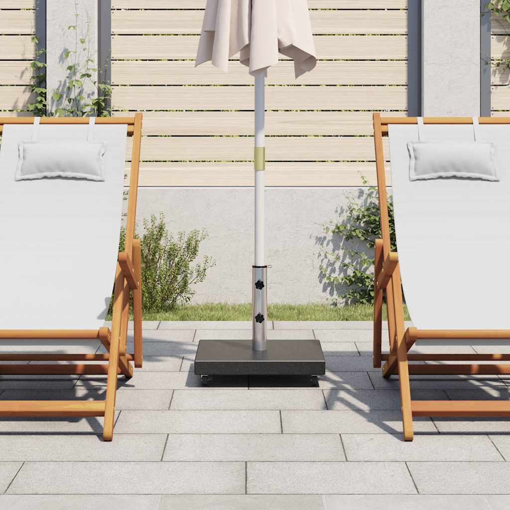 Parasol Base | Black | Granite, Stainless Steel | Medium
