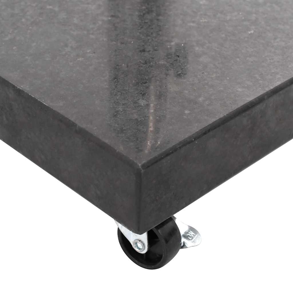 Parasol Base | Black | Granite, Stainless Steel | Medium
