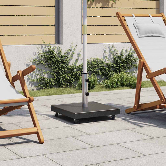Parasol Base | Black | Granite, Stainless Steel | Medium