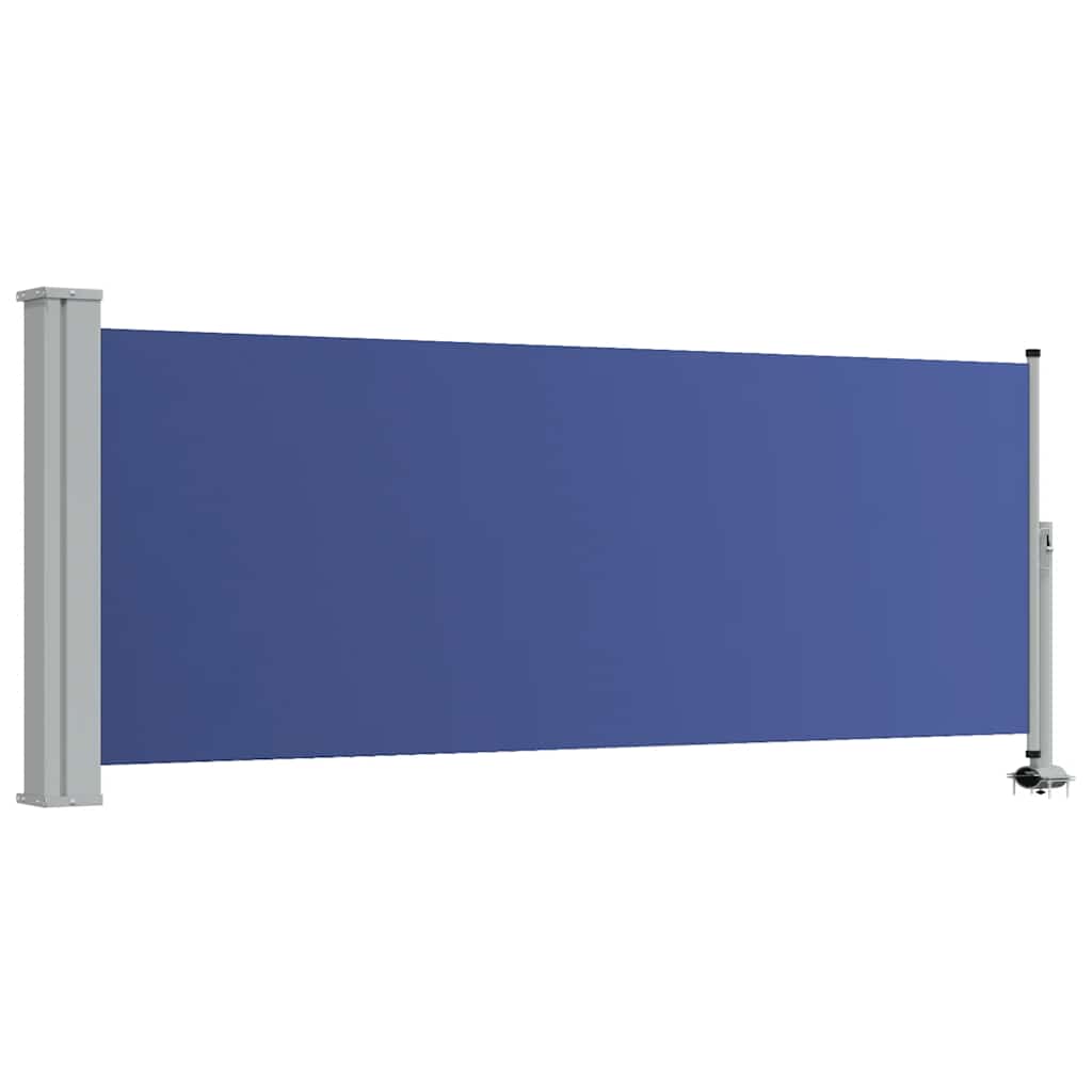 Patio Retractable Side Awning 100x300 cm Blue