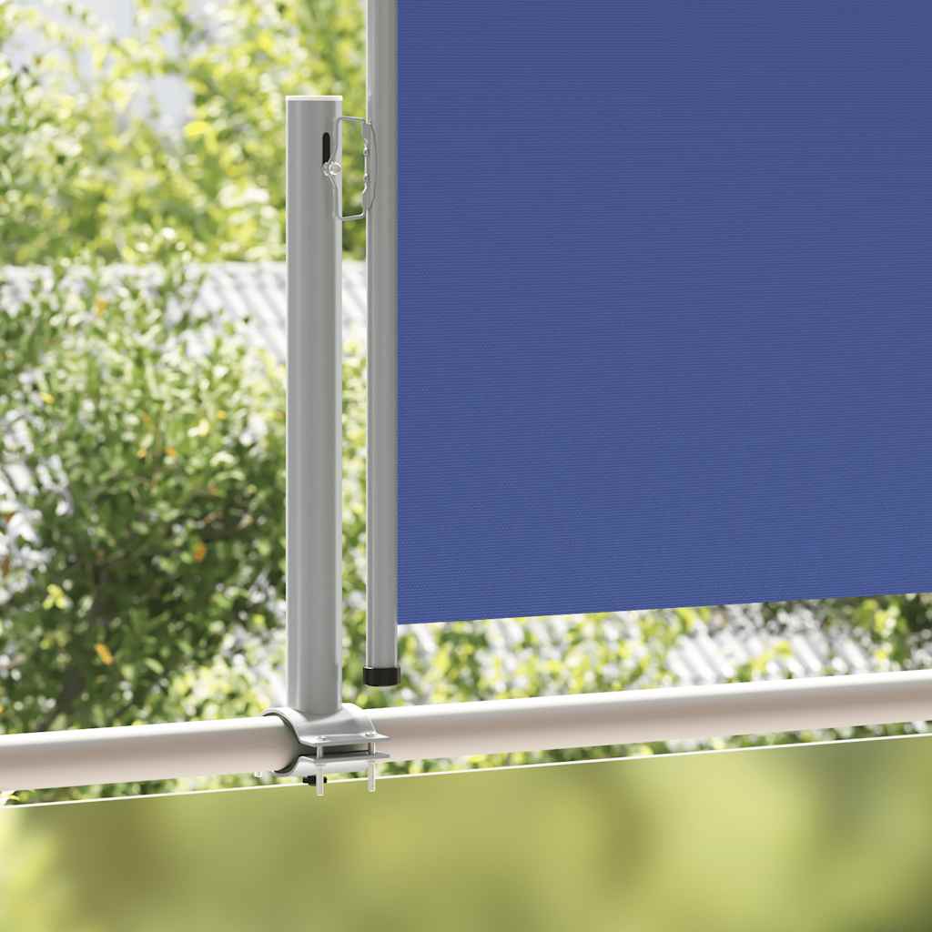 Patio Retractable Side Awning 100x300 cm Blue