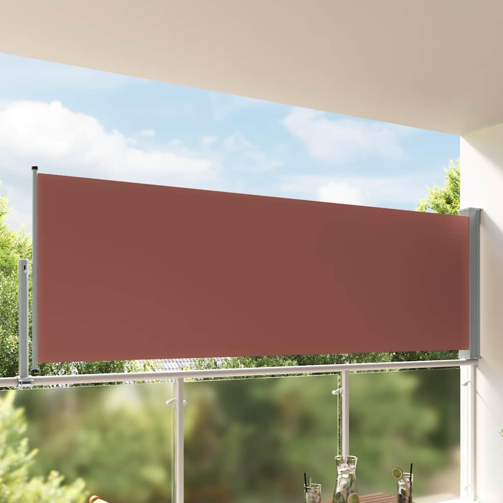 Side Awning | Brown screen, Grey stand