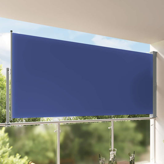 48350 vidaXL Patio Retractable Side Awning 160x300 cm Blue