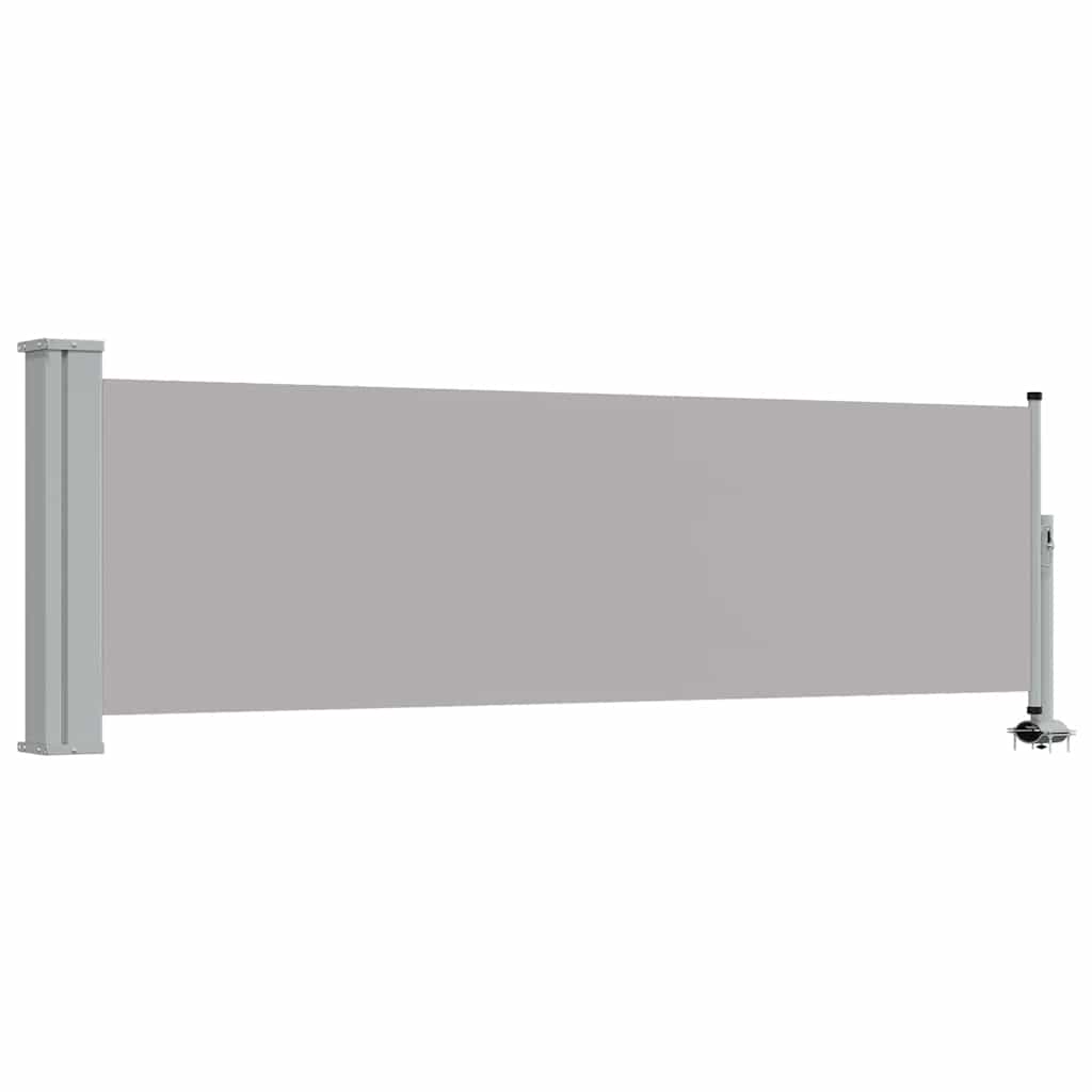 Patio Retractable Side Awning 80x300 cm Grey