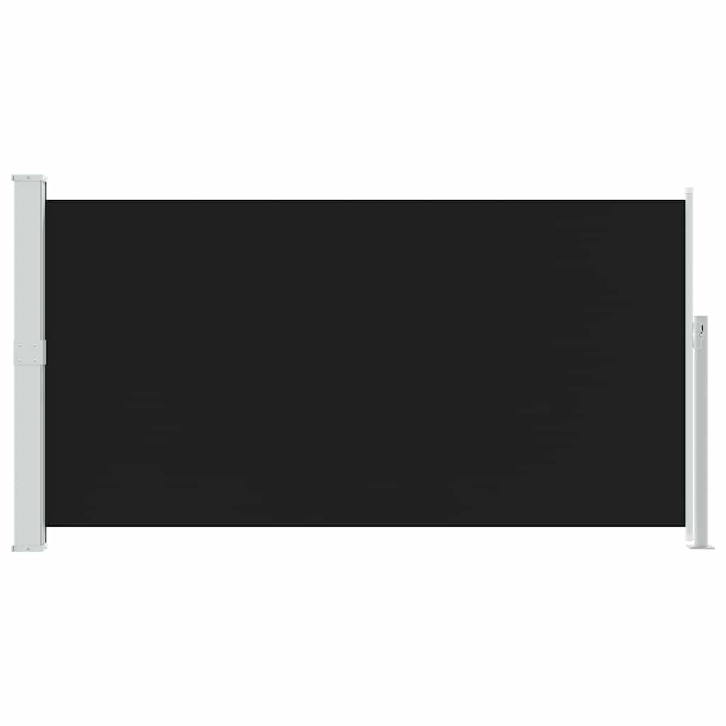 Side Awning | Black | Polyester with PU coating, Powder Coated Steel