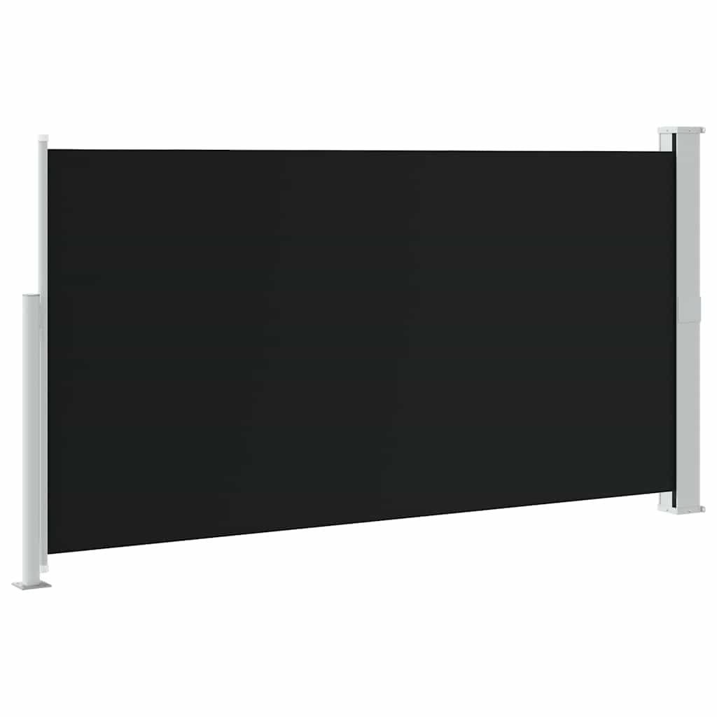 Side Awning | Black | Polyester with PU coating, Powder Coated Steel