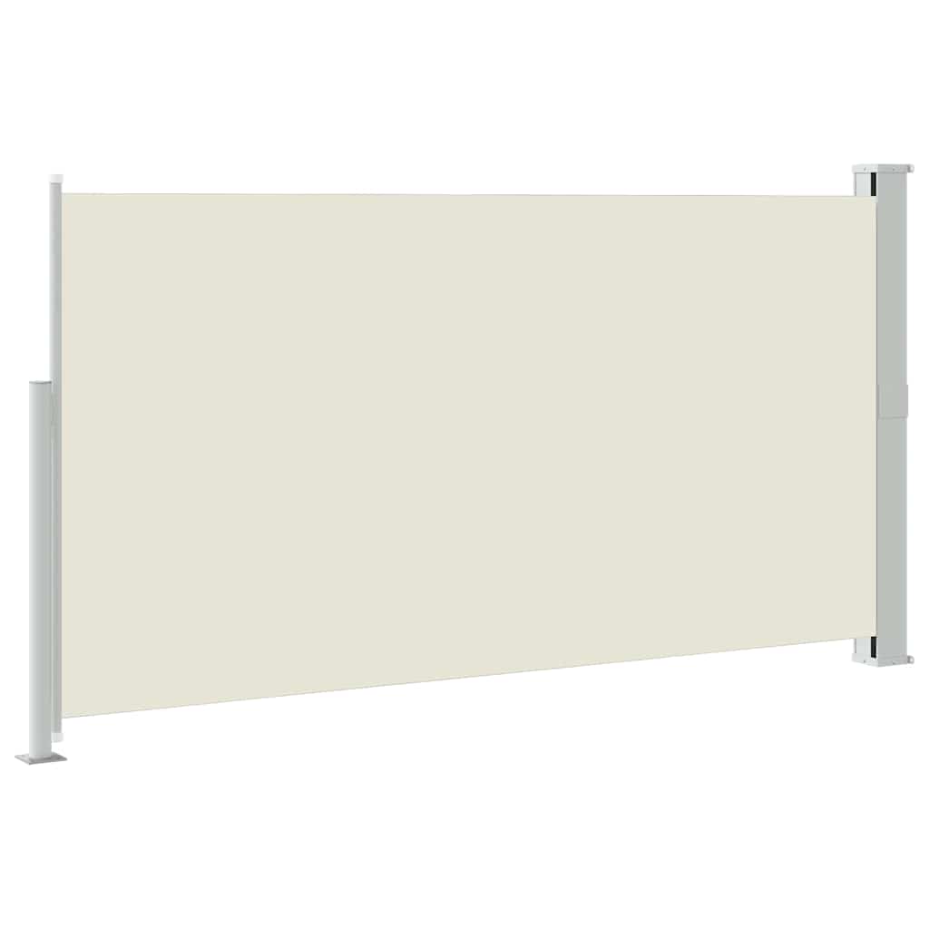 Side Awning | Cream fabric with grey steel cover