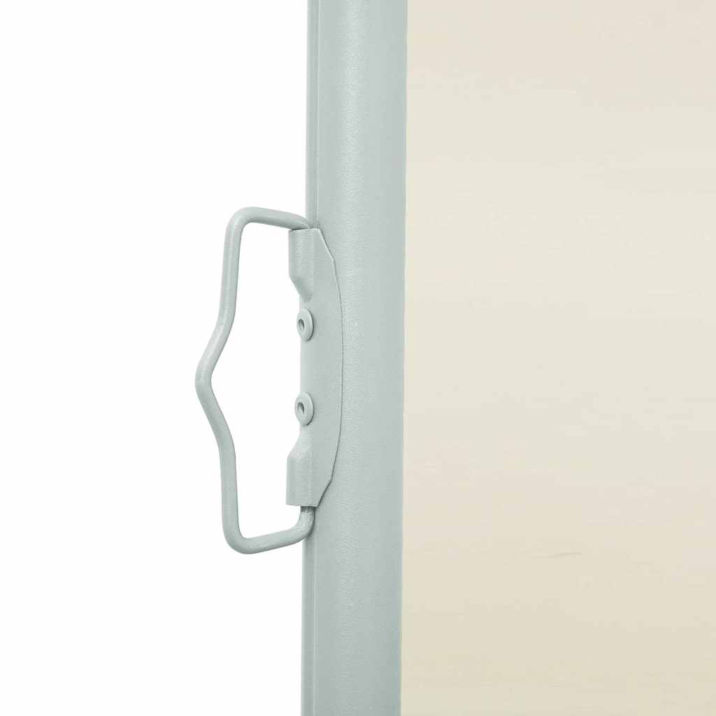 Side Awning | Cream fabric with grey steel cover