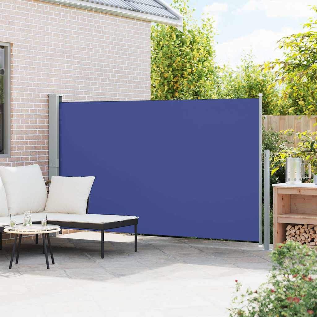 48366 vidaXL Patio Retractable Side Awning 170x300 cm Blue