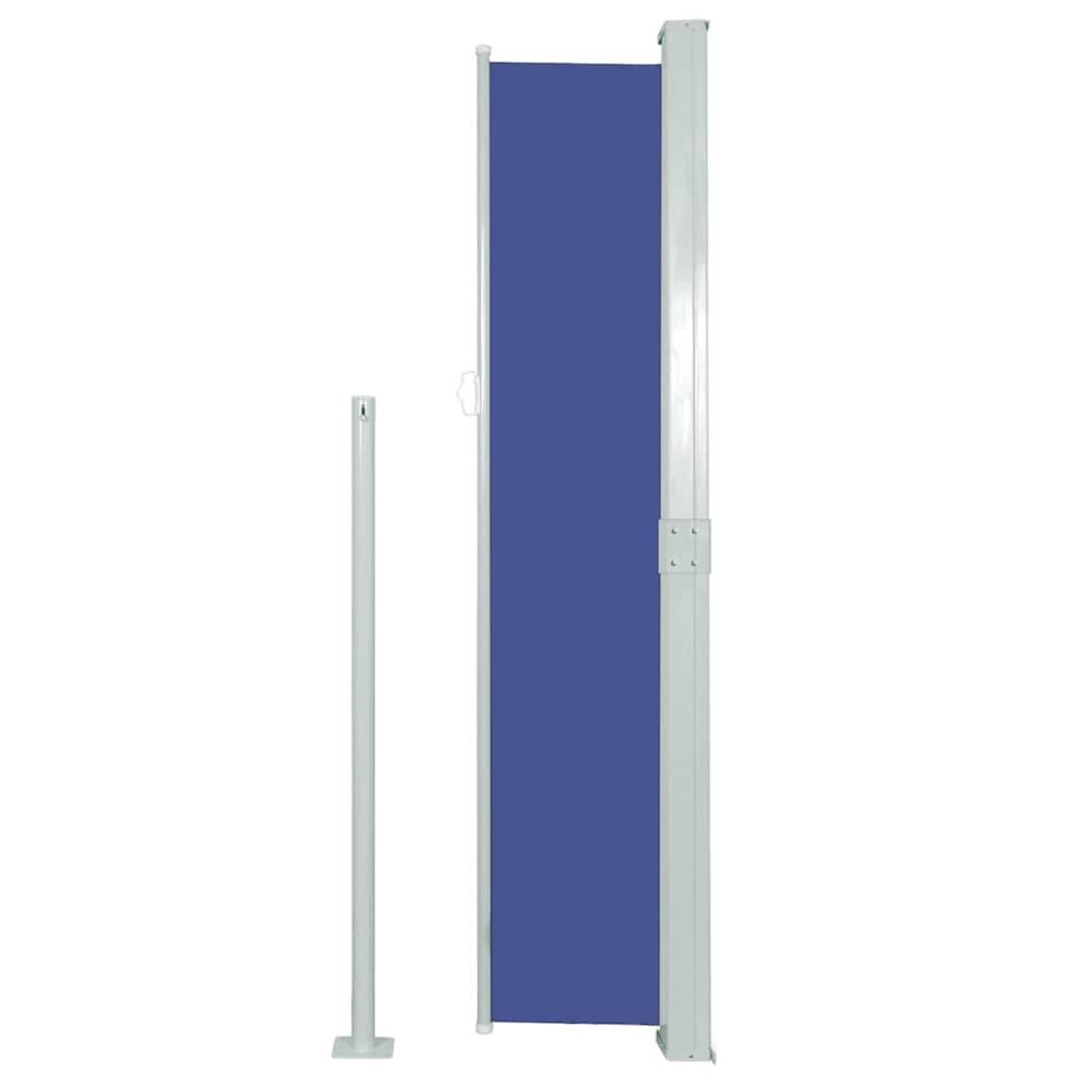 48366 vidaXL Patio Retractable Side Awning 170x300 cm Blue