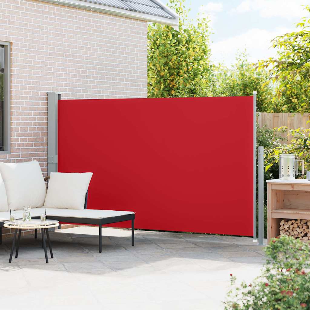 48367 vidaXL Patio Retractable Side Awning 170x300 cm Red