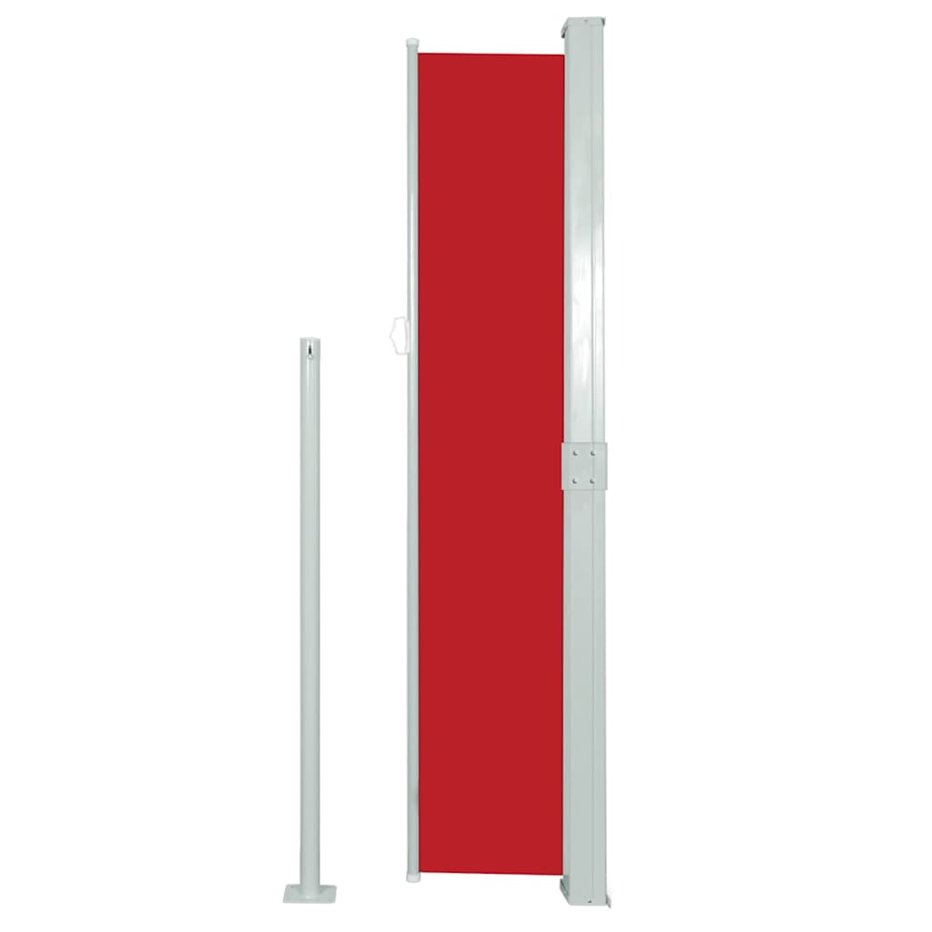 48367 vidaXL Patio Retractable Side Awning 170x300 cm Red