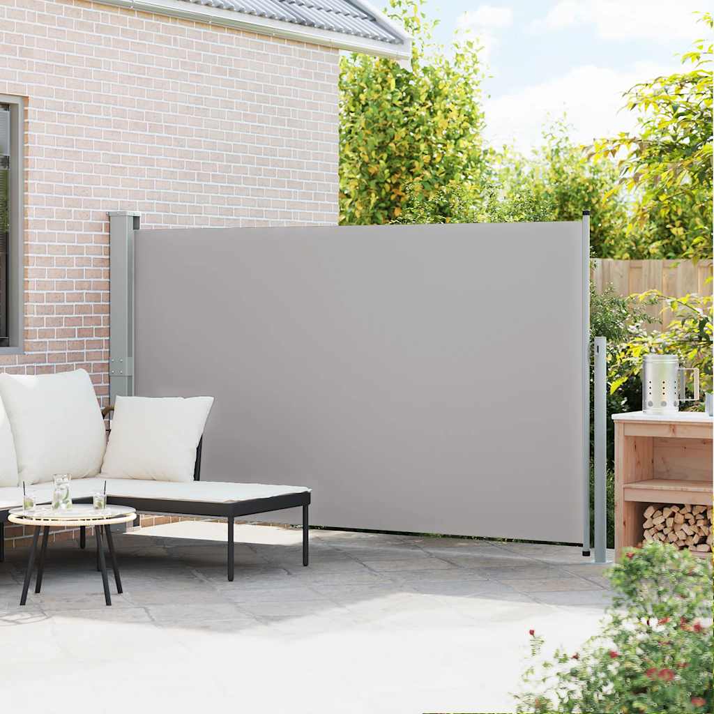 Side Awning | Grey | Polyester, Powder-Coated Steel | 170 x 300 cm