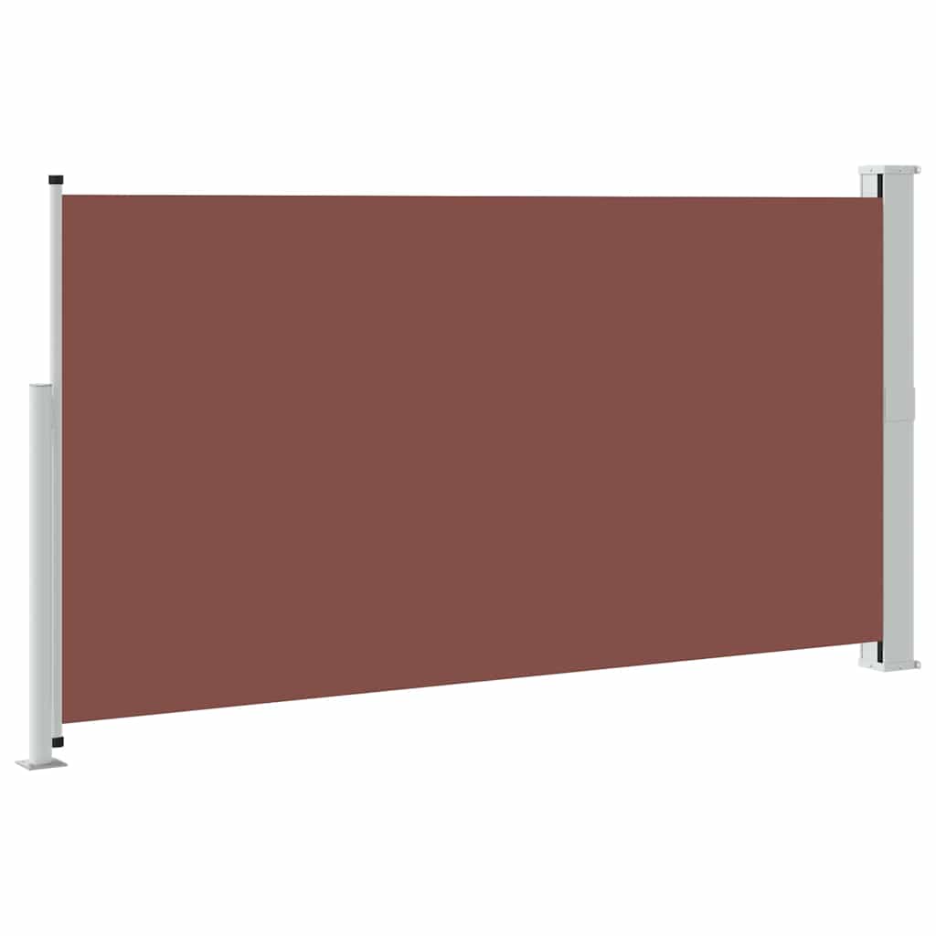 48369 vidaXL Patio Retractable Side Awning 170x300 cm Brown