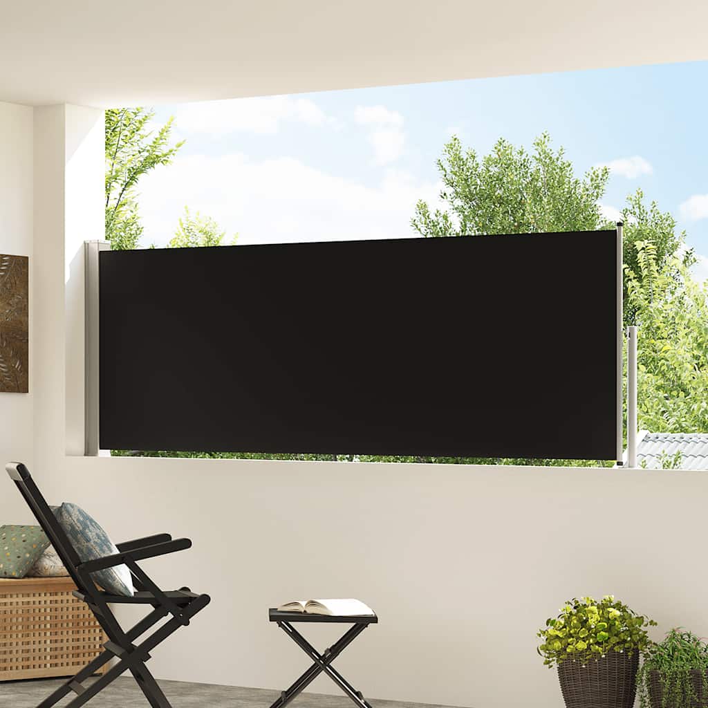 Side Awning | Black screen, Grey stand
