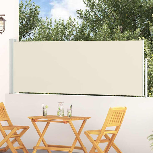 48371 vidaXL Patio Retractable Side Awning 100x300 cm Cream