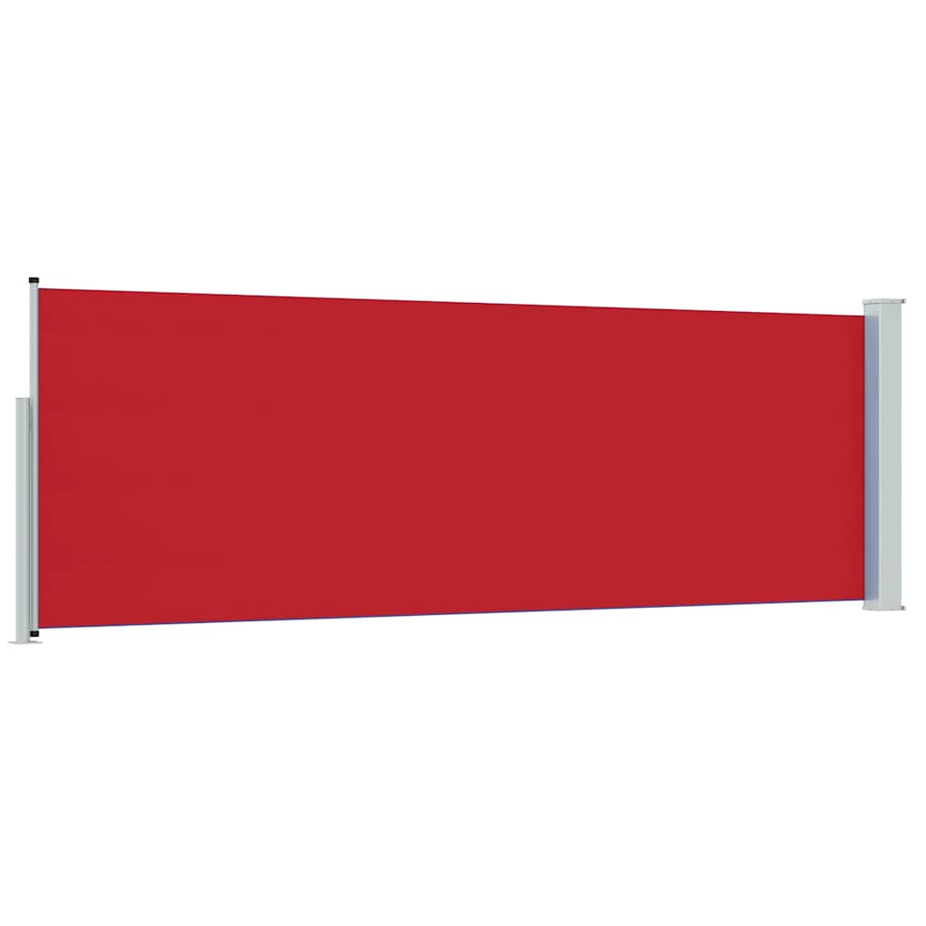Patio Retractable Side Awning 100x300 cm Red