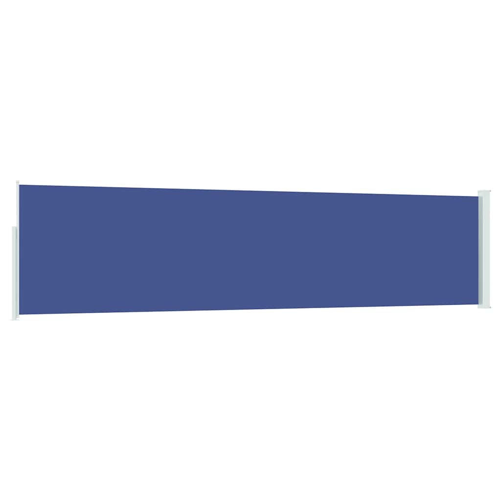 Patio Retractable Side Awning 120x500 cm Blue