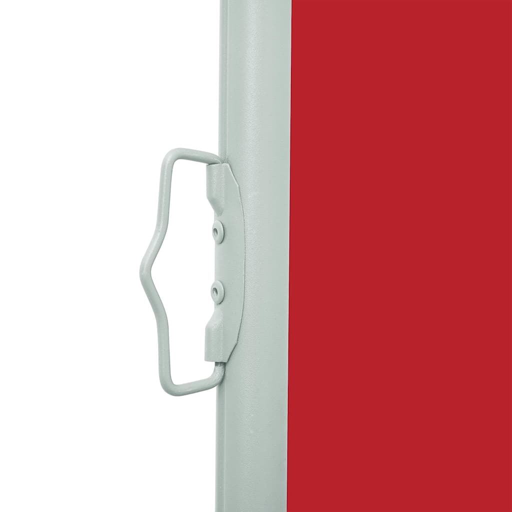 Side Awning | Red | Polyester with PU coating, powder-coated steel