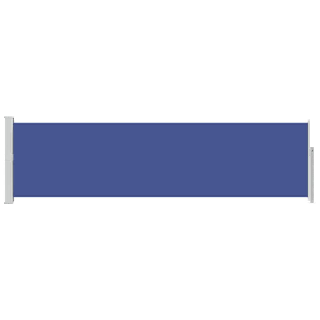 Side Awning | Blue | Polyester fabric | 140x500 cm |  Retractable