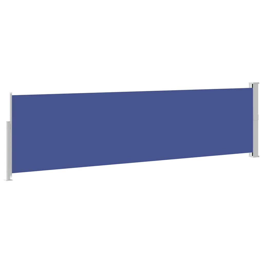 Side Awning | Blue | Polyester fabric | 140x500 cm |  Retractable