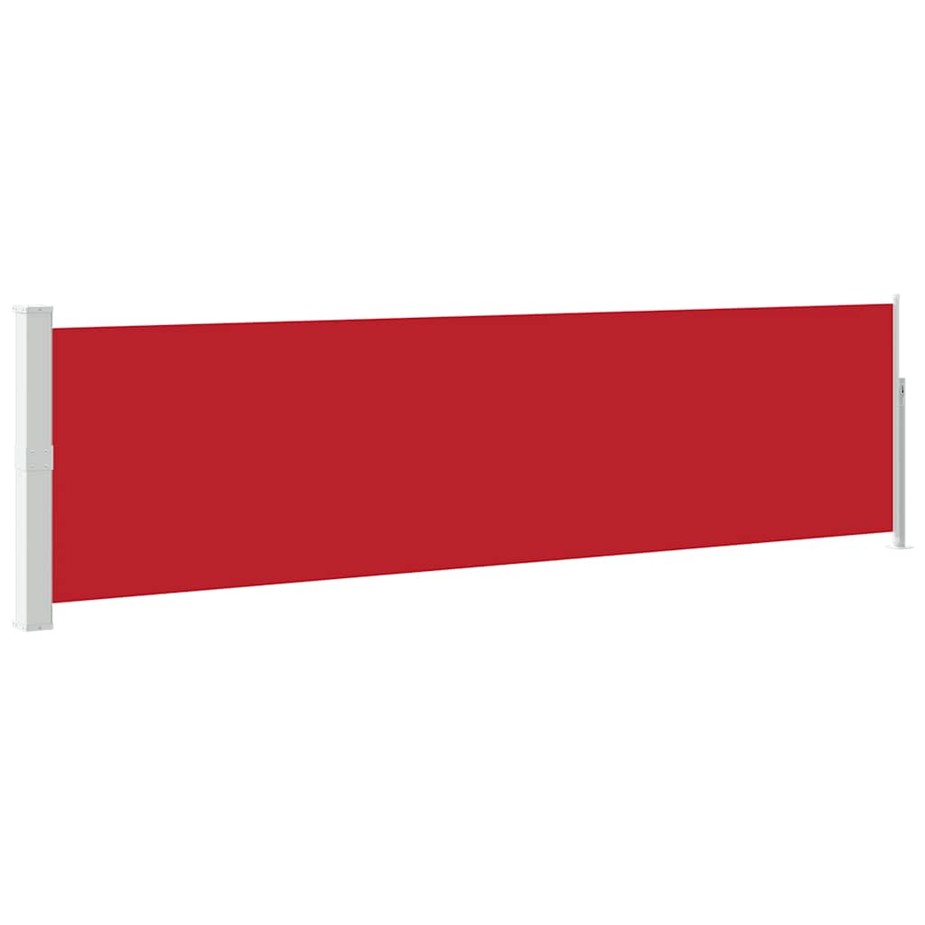 Patio Retractable Side Awning 140x500 cm Red