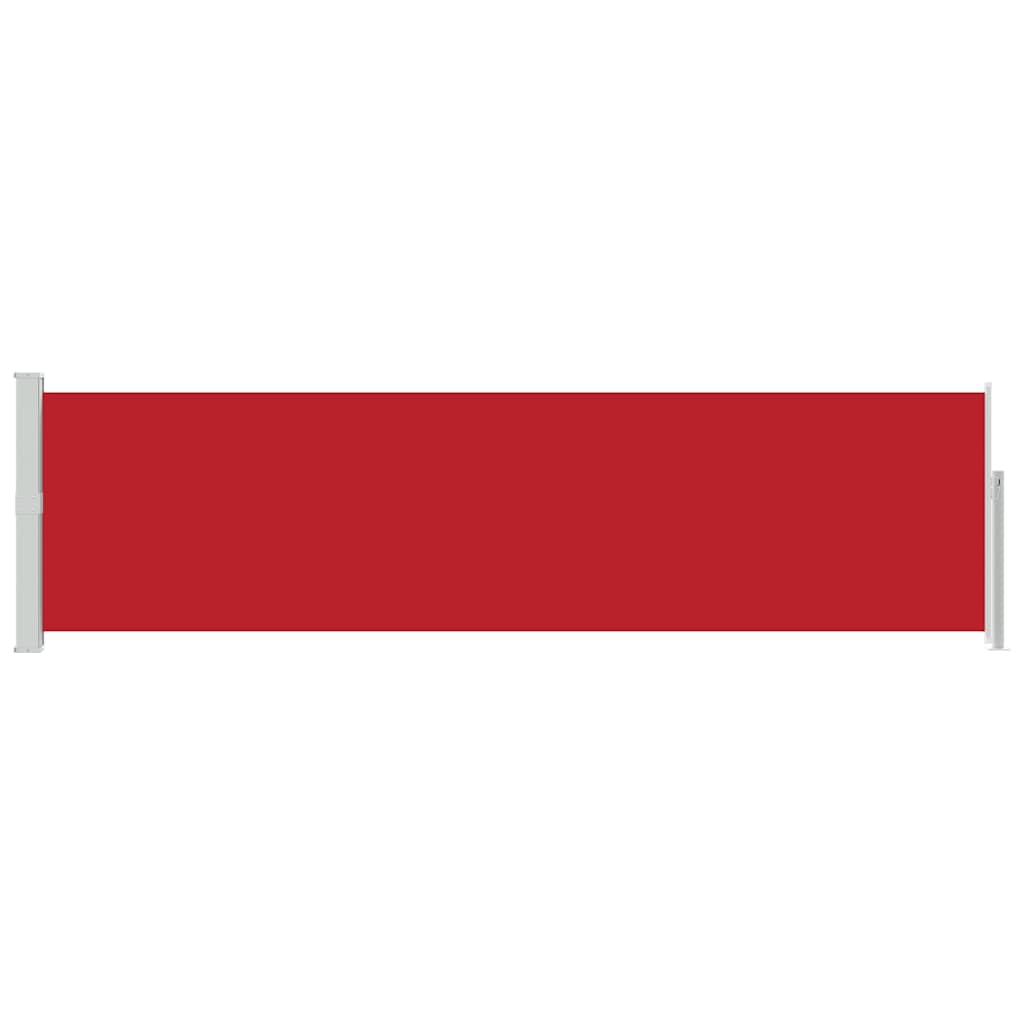 Patio Retractable Side Awning 140x500 cm Red