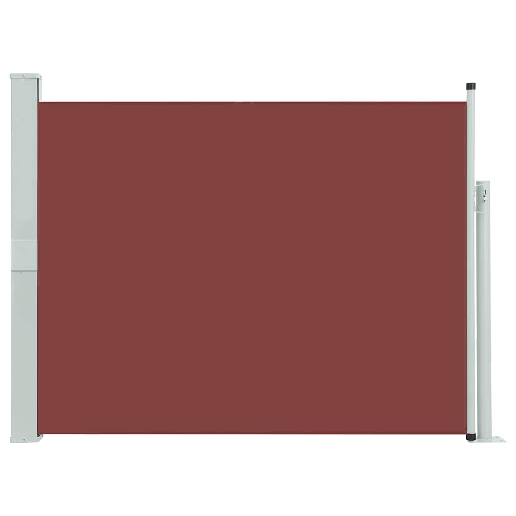 48399 vidaXL Patio Retractable Side Awning 140x500 cm Brown