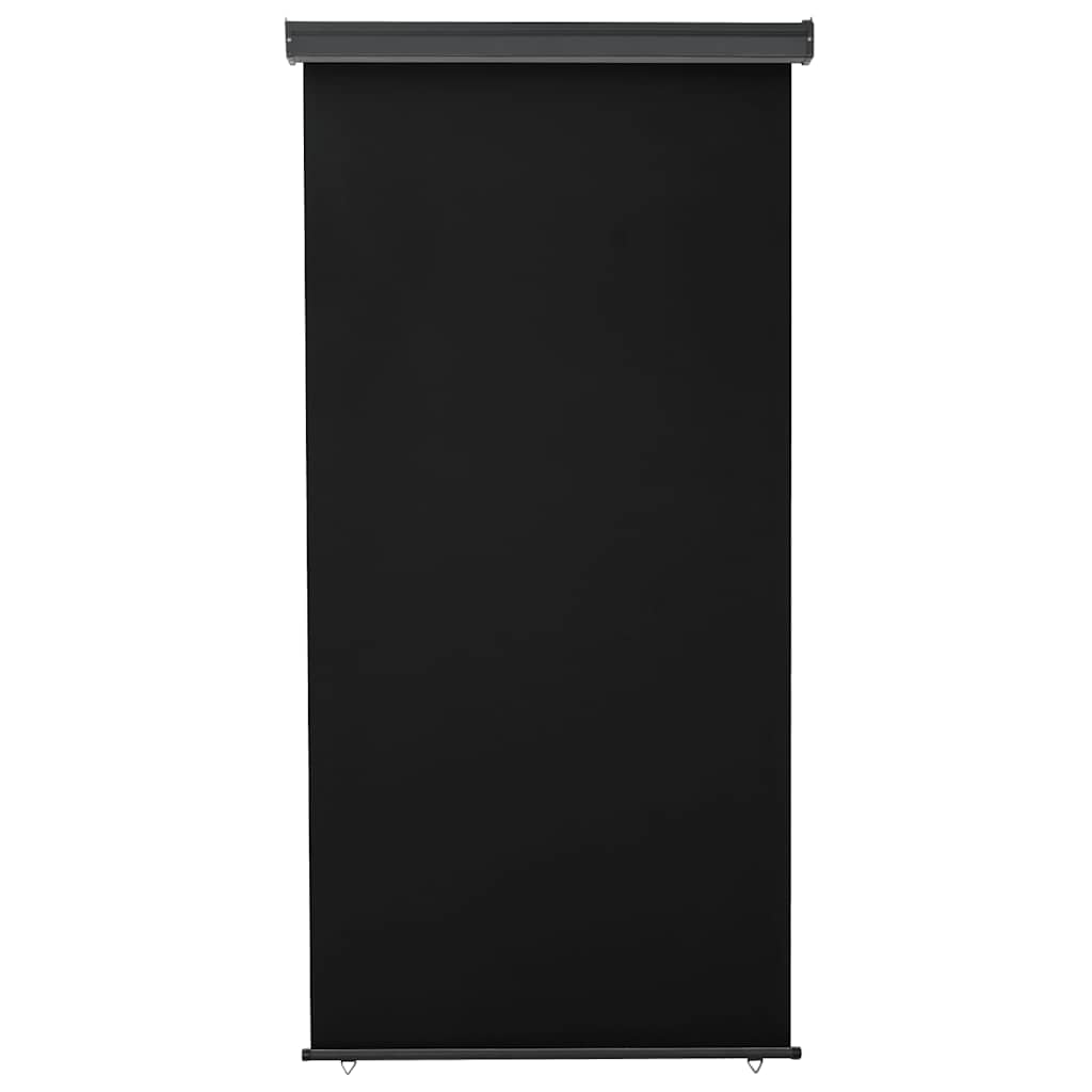 Balcony Side Awning 125x250 cm Black